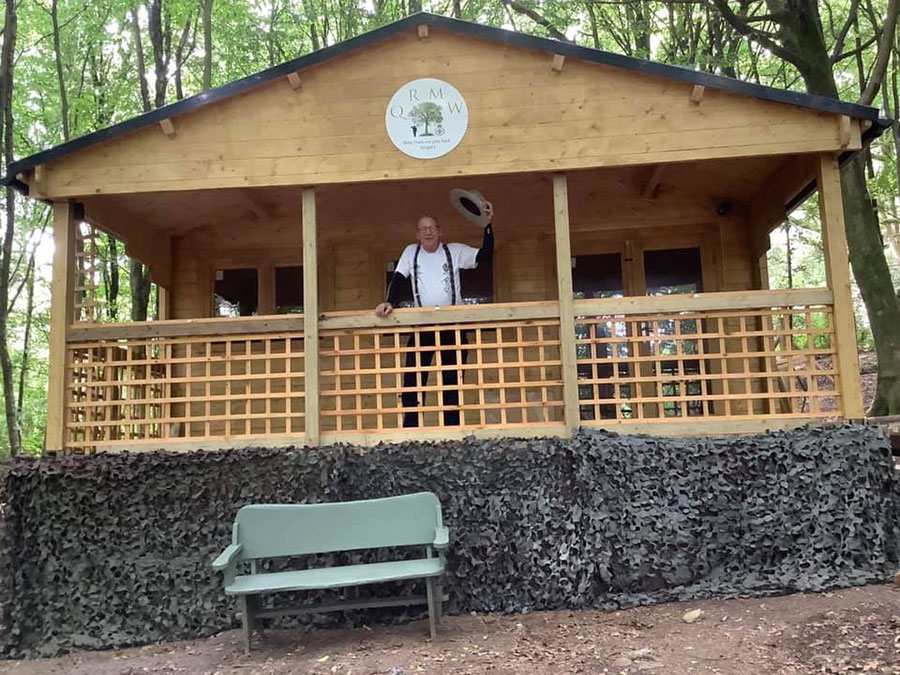 Paul 'The Hat' Cooling qrmw woodland memorial